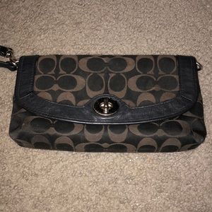 Black Coach Wristlet